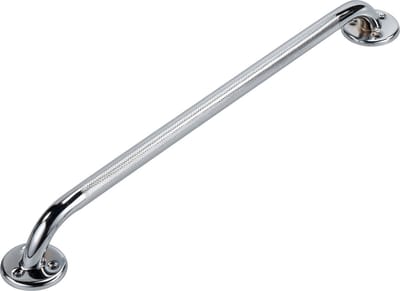 Wandbeugel chrome RVS look 60 cm extra grip. Handgreep / wandgreep voor toilet / Toiletgreep / Toiletbeugel