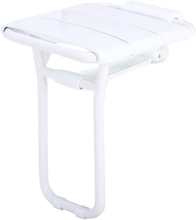 Douchestoel - Badkruk Opvouwbaar - Veilig Douchen - Wandmontage - 200 kg capaciteit - Wit