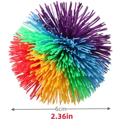 6/8/10 cm kleurrijke rubberen jongleerbal - Antistress rekbare bal voor kinderen, grappig en origineel rubberen speelgoed voor kinderen blue