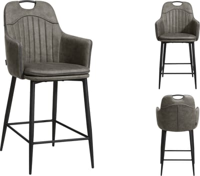 MX Sofa Barstoel Morris | kleur: Antraciet | per 2 stuks
