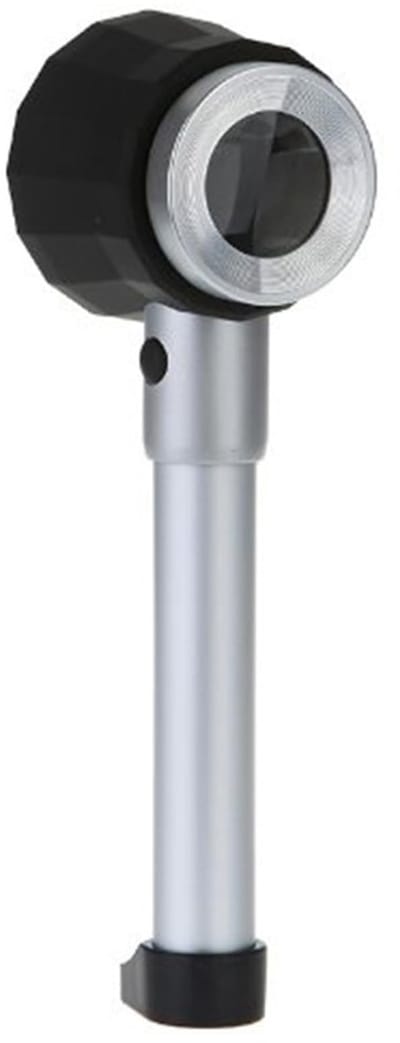 Dailygoody - Handheld Vergrootglas - 10X-lens met LED-Licht - Zwart Wit - Ideaal voor Inspectie - Geschikt voor Schoonheid en Kunst