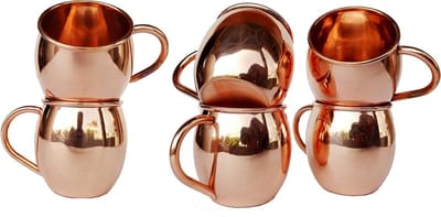 Koperen Mok - Drinkbeker Vat - Cocktails Serveren - 100% Puur Koper - 500 ML - Koperkleurig