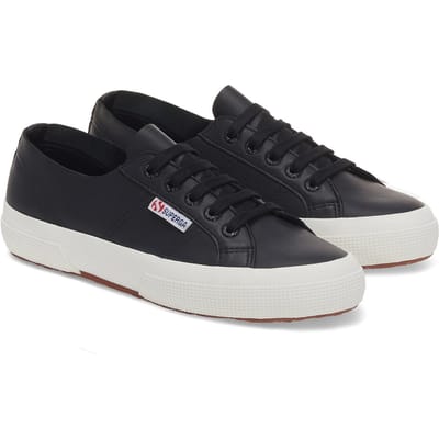 Superga Dames/Dames 2750 Nappaleer Trainers (Zwart/Avorio)
