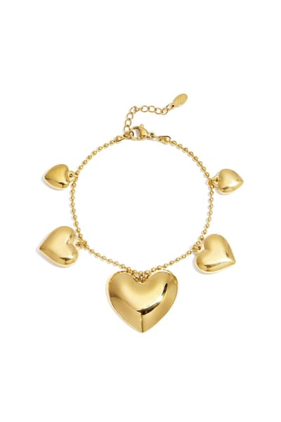 Armband met bedel van roestvrij staal - Verkleurt niet - Cadeau - Goudlief.nl