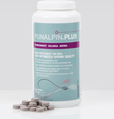 Punalpin PLUS (90 dagen) - Betere Sperma Kwaliteit en Betere Vruchtbaarheid Man - Zink - Selenium