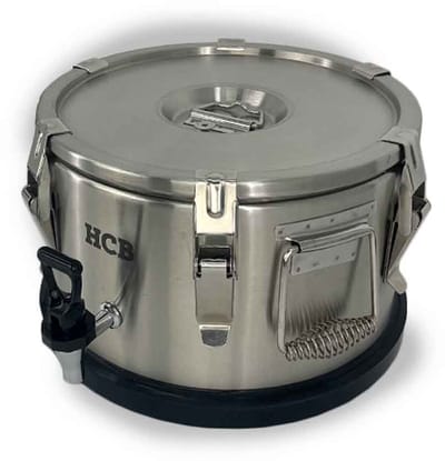 HCB® - Professionele Horeca Geïsoleerde container - aftapkraan - draagbaar - 10 liter - RVS / INOX - 36x36x23 cm (DxBxH) - 6 kg - 1370