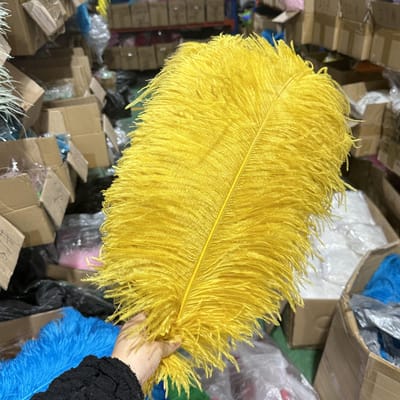 10 STUKS Licht Kaki Grote Struisvogelveren Bulk 15-60CM Lang Natuurlijke Pluizige Struisvogelveren voor Bruiloft Restaurant Vaas Decoratie 15-20cm 6-8inch goud