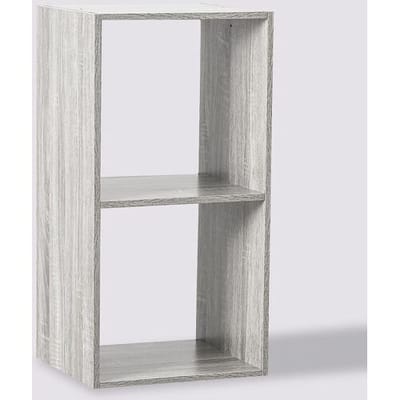 5five Furbulous houten plank met 2 compartimenten - mixgrijs