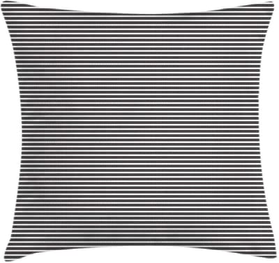 ABAKUHAUS Strepen Kussenhoes – Dubbelzijdig 40×40 cm – Zwart/Wit