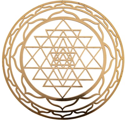 Shri Yantra van messing 15 cm