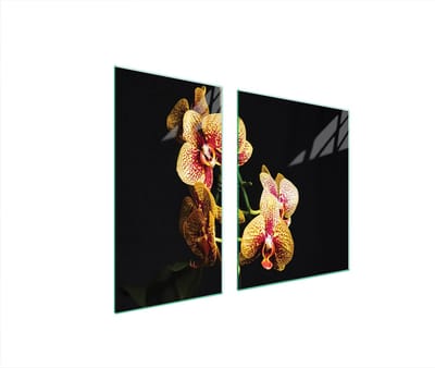 TMK ArtDeko - Orchidee - Glazen Beschermplaat - 90x52 cm - Snijplank