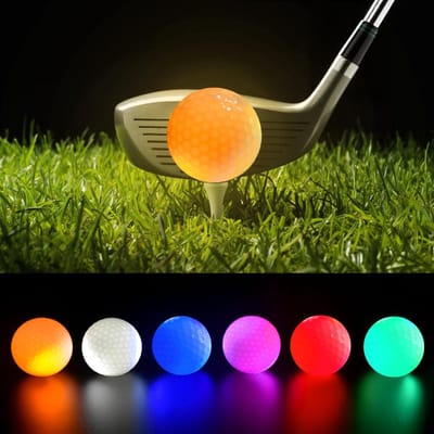 JHUBERS- Golfballen 6 stuks - Lichtgevende Golfballen - Nachttraining - Oplichtende Golfballen - Hoogwaardig Materiaal - Doorsnede 42,6 mm
