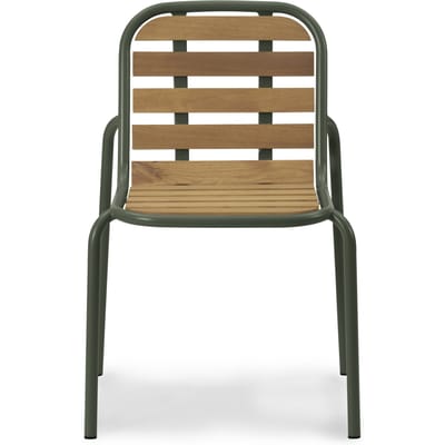 Normann Copenhagen Vig - Buitenstoel, naturel robinia / donkergroen