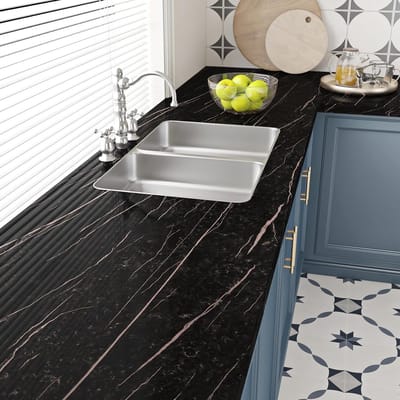 Zelfklevend Marmer Effect Papier voor Meubels, Waterdicht en Duurzaam, Ideaal voor Keuken en Badkamer, 40 cm x 2 m
