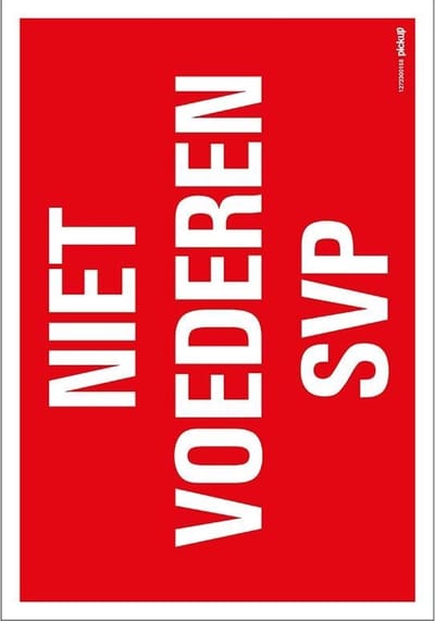 Pickup bord 23x33 cm Combinatie - Niet voederen svp
