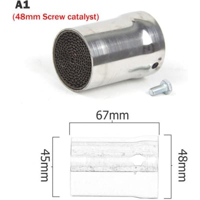 35mm 42mm 45mm 48mm 51mm 60mm moto silencieux d'échappement catalyseur DB tueur silencieux bruit éliminateur pour Akrapovic pour SC