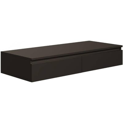 Selsey Bemmi – Zwevend bureau / kaptafel met lades zwart 120 cm