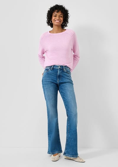 Q/S designed by - Dames pull - Maat XS - Vrouwen - Roze - polyester
