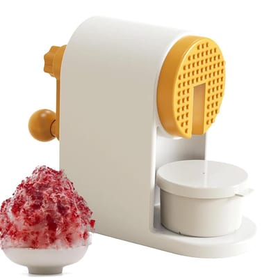 Handmatig ijsscheerapparaat - Crushed ice machine - Zomerse traktaties maken - Geen elektriciteit nodig - 136 x 244 cm - Wit