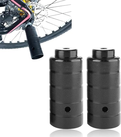 2 stuks - Achterpedalen voor de fiets - Pedal-Relaxing - Geschikt voor mountainbikes en stuntfietsen - Zwart