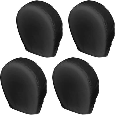 Bandenhoezen Set - Reservewielhoezen - Bescherming Banden - Waterdicht Stofbestendig - Universele Pasvorm - Zwart
