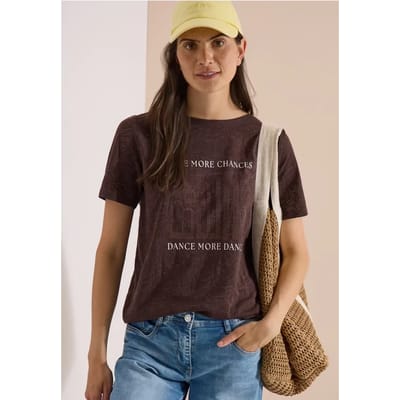 Shirt met uitgebleekt effect