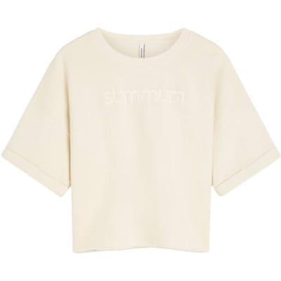 Summum top short sleeve sweat 3s5267-30775 122 ivory