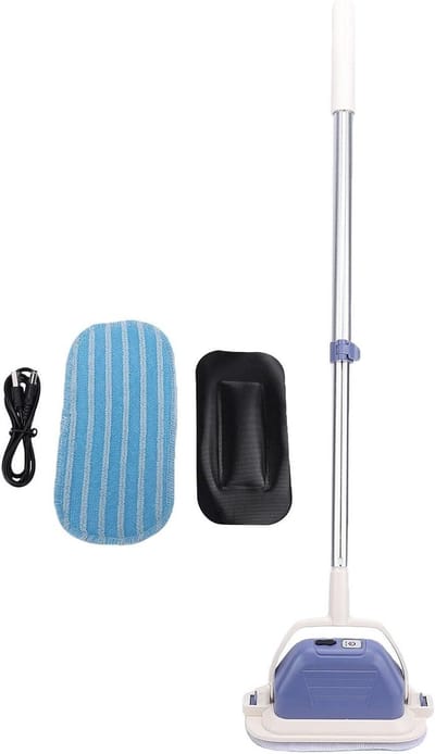 Elektrische Raamreiniger - Draadloze Glazenwasser - Snel Ramen Wassen - Met Verlengpaal - 90 cm - Wit