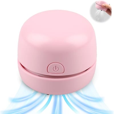 Mini-bureaustofzuiger met USB-oplaadfunctie, draagbare bureaustofzuiger met krachtige zuigkracht, verwijdert effectief vuil en stof, geschikt voor thuis, scholen, kantoren, toetsenborden en andere soortgelijke locaties.