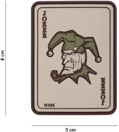 Embleem 3D PVC Joker coyote
