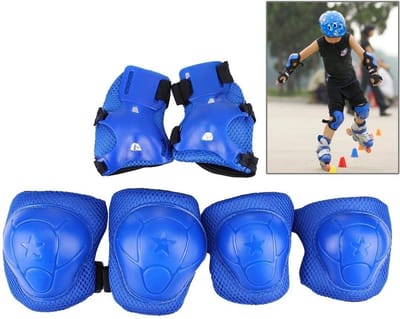 Beschermende Set - Valbescherming Kinderen - Buitensporten - 6 Delig - 3-9 Jaar - Donkerblauw