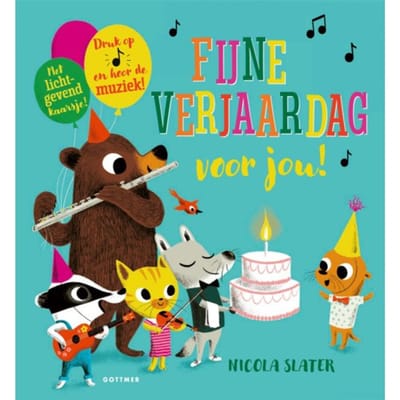 Fijne verjaardag voor jou! - geluidenboek 1 jr+
