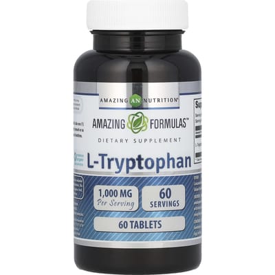 Amazing Nutrition, l-Tryptophane, 1 000 mg, 60 comprimés