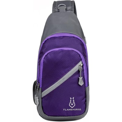 Crossbody Sling Bag Ultralicht Waterafstotend Nylon Borst Schoudertas met Oortelefoongat