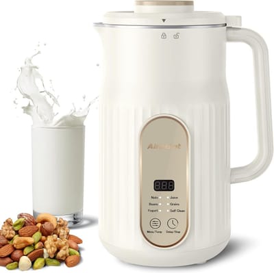 Automatische Amandelmelkmaker voor Zelfgemaakte Plantaardige Melk - 1000ml Capactiteit met Zelfreiniging