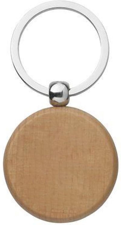 Houten sleutelhanger – met naam