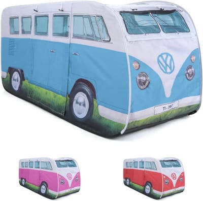 Pop-up tent voor kinderen met UV-bescherming 50+, instant camping- en speeltent in blouwd