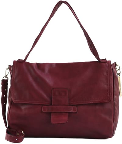 CATERINA LUCCHI Leren schoudertas Maria Shoulder Bag Cardinale donkerrood