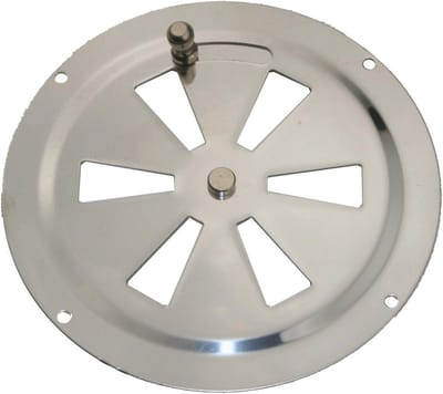Ronde ventilatierooster van roestvrij staal voor luchtcirculatie en ventilatie
