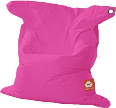 Whoober rechthoek zitzak St. Tropez M outdoor fuchsia - Wasbaar - Voor binnen en buiten