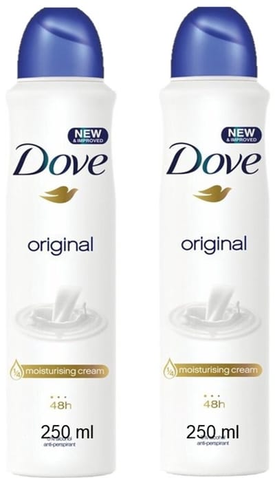 Dove Deo Spray XL Original - Voordeelverpakking 2 x 250 ml