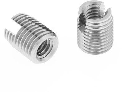 Dailygoods- Schroefdraad Inzetstukken M4 x 8 mm - Metaal - Zelftappend - Spiraalvormige Reparatieset - 20 Stuks - Verbeterde Verbindingsprestaties - Draadinzetstuk