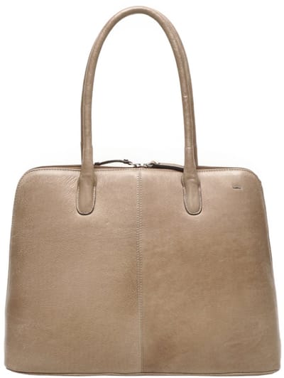 Berba | Lucca | Laptoptas 15.6 inch | Werktas | Dames | Taupe | Leer