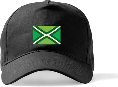 Zwarte Pet Beechfield met vlag Achterhoek kklittenband sluiting