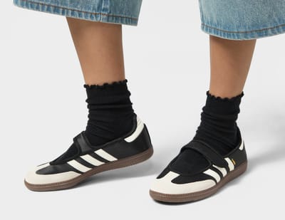 Ballerina's adidas Baskets samba jane cuir