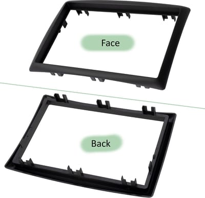 Dailygoods - Verloopadapter voor Autoradio - Compatibel met Renault Megane II - Kunststof Lijst - Eenvoudige Installatie - Perfect Voor Muzieklief...