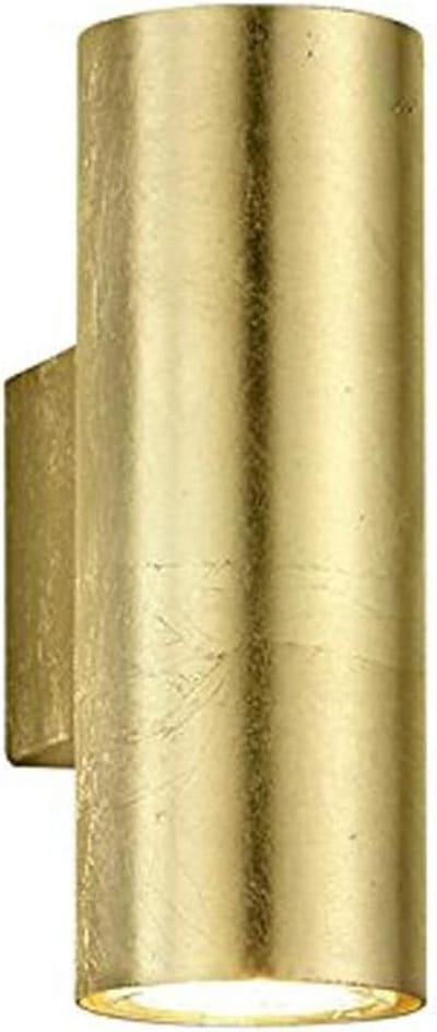 Wandlamp met Gouden Afwerking en Up/Down Verlichting, 10 x 6 x 16,5 cm