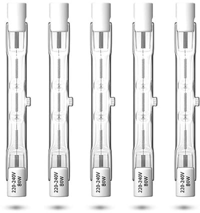 Dimbare Halogeenlamp R7S 78mm 80W - 1390lm Warm Wit voor Vloerlampen en Beveiliging