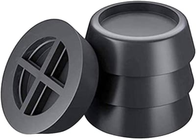 Wasmachine Voetjes - Anti-Vibratie Pads - Apparaten Stabiliseren - Universeel Toepasbaar - 8 Stuks - Zwart