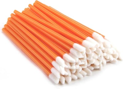 Disposable Lip Brushes - 200 Stuks, Perfect voor Lipgloss, Lipverzorging en Make-up Applicatie, Oranje
